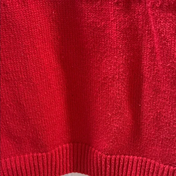 The Children’s Place Festive Red Knit Dress with Snowman and Tree Design - Picture 5 of 8